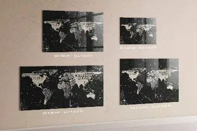 Magnetic World Map Board