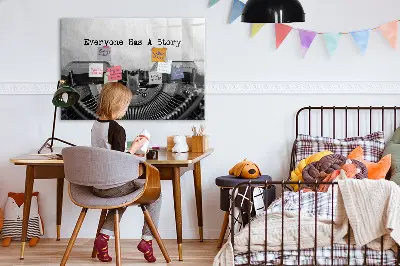 Magnetic glass dry erase board Everyone has a story