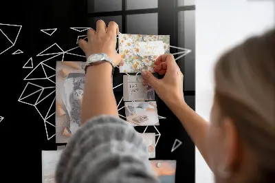 Modern world map magnetic board