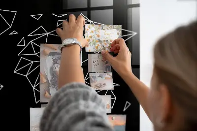 Modern world map magnetic board