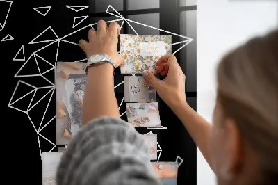 Modern world map magnetic board