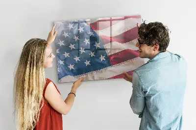 Magnetic wall board American flag