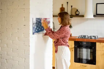 American flag magnetic wall board