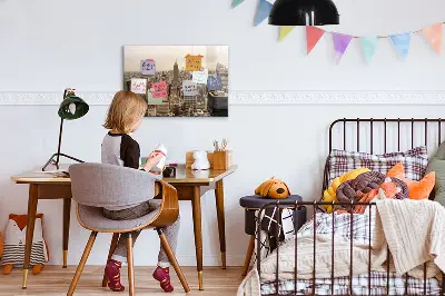 City Landscape Magnetic Wall Board