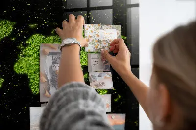 Magnetic Glass Dry Erase World Map Board