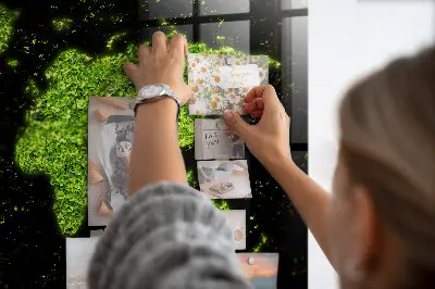 Magnetic Glass Dry Erase World Map Board