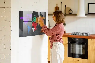 Magnetic World Map Wall Board