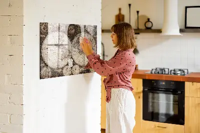 Magnetic Wall Board with Old World Map Design