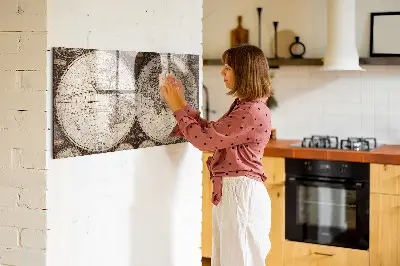 Magnetic Wall Board with Old World Map Design
