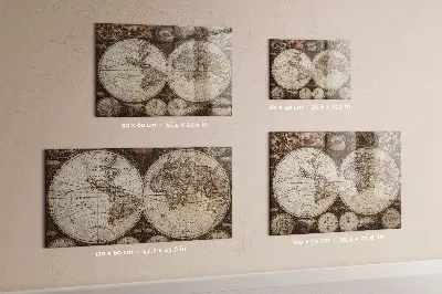 Magnetic Wall Board with Old World Map Design