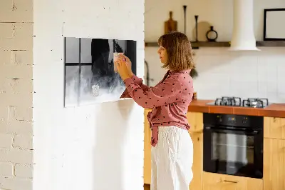 Smoke magnetic wall board