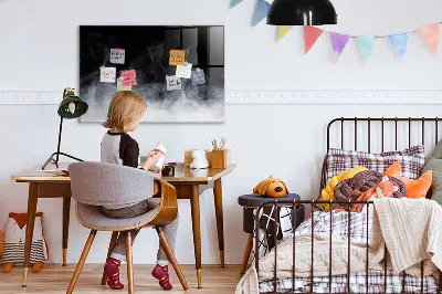 Smoke magnetic wall board
