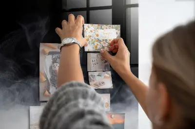 Smoke magnetic wall board