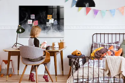 Smoke magnetic wall board