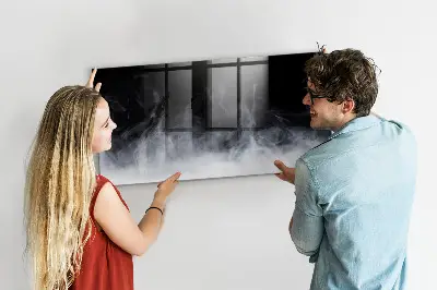 Smoke magnetic wall board