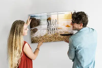 Magnet board Motivational text