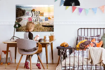 Motivational text magnet board