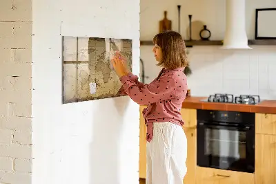 Vintage World Map Magnetic Board