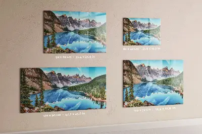 Mountain landscape magnetic wall board
