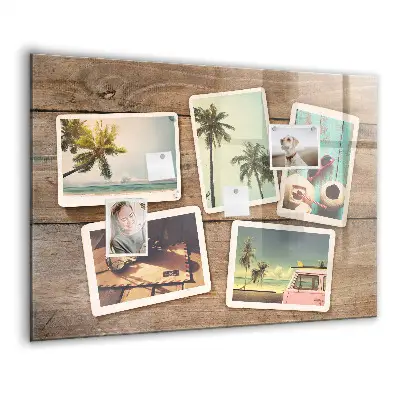 Magnet board Polaroid photos
