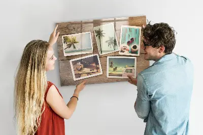 Magnetic board for Polaroid photos