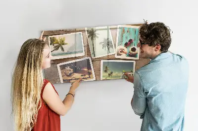 Magnet board Polaroid photos