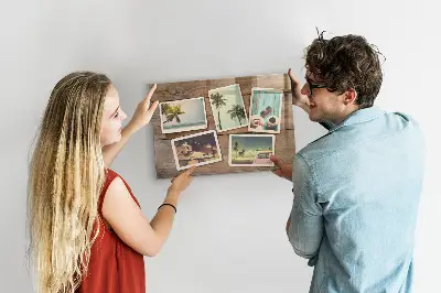Magnet board Polaroid photos