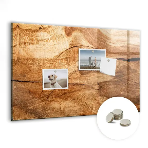 Magnetic wall board Wood texture