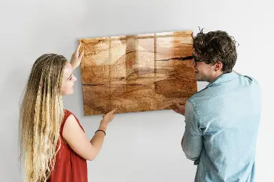 Magnetic wall board Wood texture