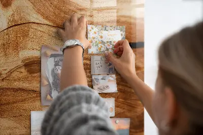 Magnetic wall board Wood texture