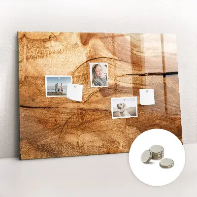 Magnetic wall board Wood texture