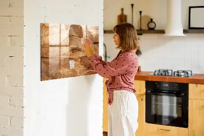 Magnetic wall board Wood texture