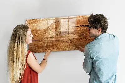 Magnetic wall board Wood texture