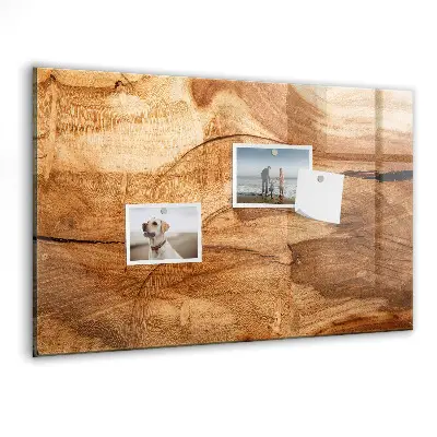 Magnetic wall board with wood texture