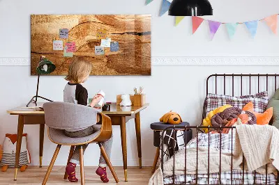 Magnetic wall board Wood texture