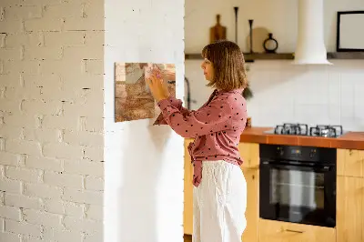 Magnetic wall board Wood texture