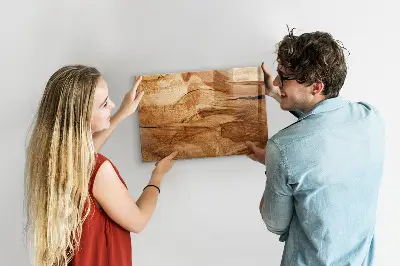 Magnetic wall board Wood texture