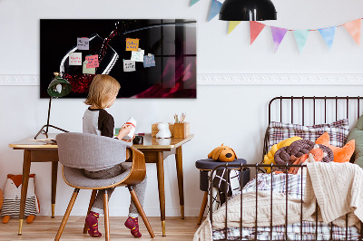 Glass dry erase board magnetic Wine