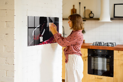 Glass dry erase board magnetic Wine