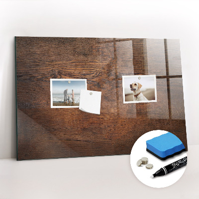 Magnetic marker board Old wood