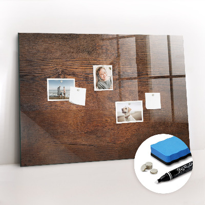 Magnetic marker board Old wood