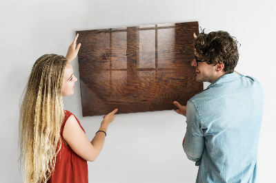 Magnetic marker board Old wood