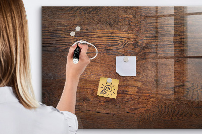 Magnetic marker board Old wood
