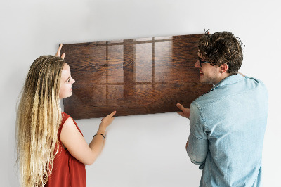 Magnetic marker board Old wood