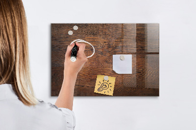 Magnetic marker board Old wood