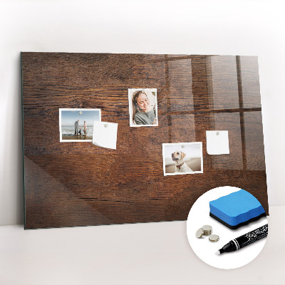 Magnetic marker board Old wood
