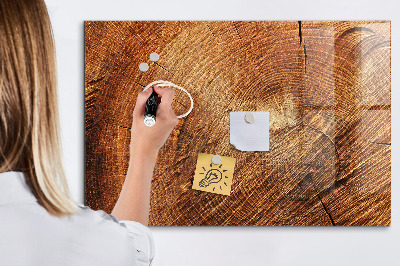 Magnetic marker board Old tree stump