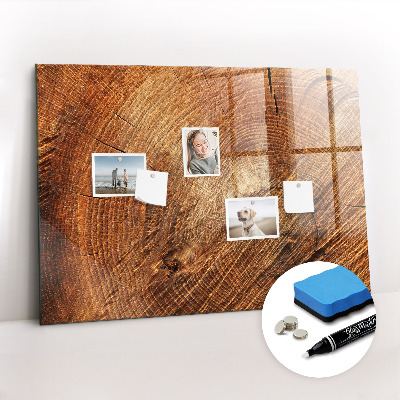 Magnetic marker board Old tree stump