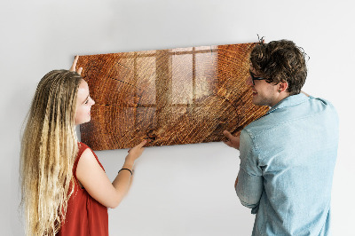 Magnetic marker board Old tree stump
