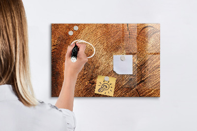 Magnetic marker board Old tree stump